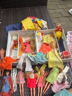 Barbie Fashion Doll Lot with Yellow, Orange, Pink, Green Pieces - Barbie Brand